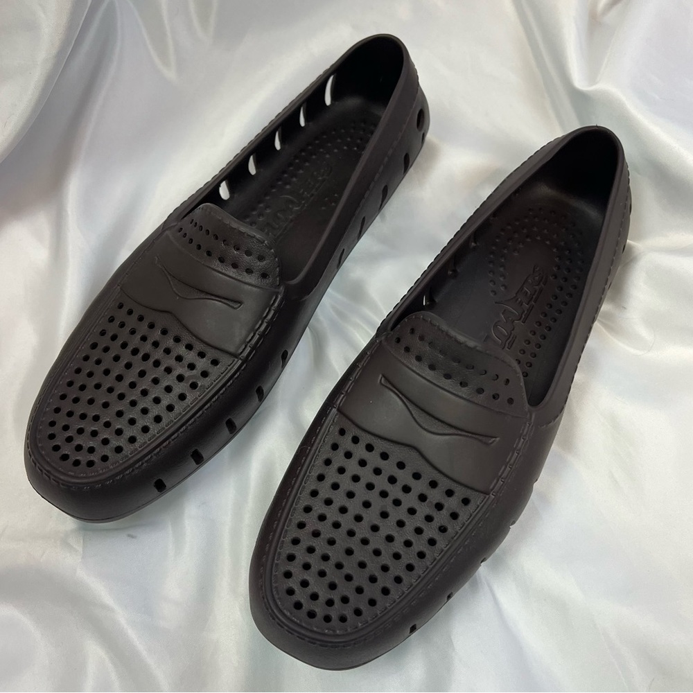 Floafers Country Club Driver Loafers Espresso/Island Paradise Color, size 10